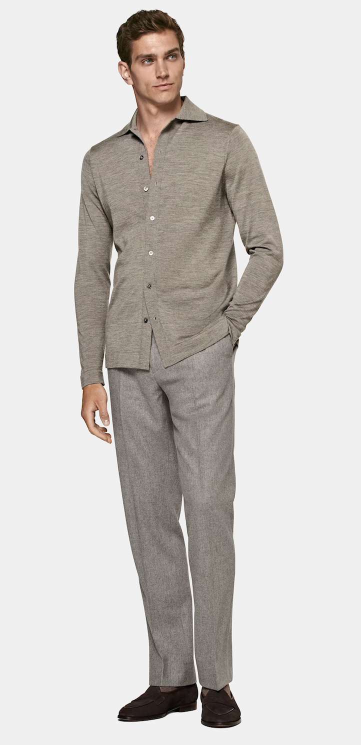 Cardigan col polo
