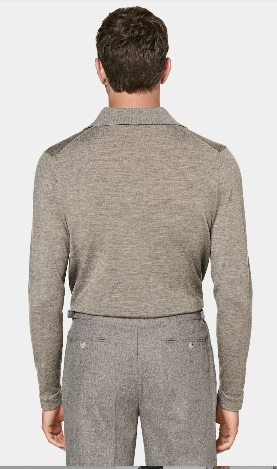 Cardigan col polo