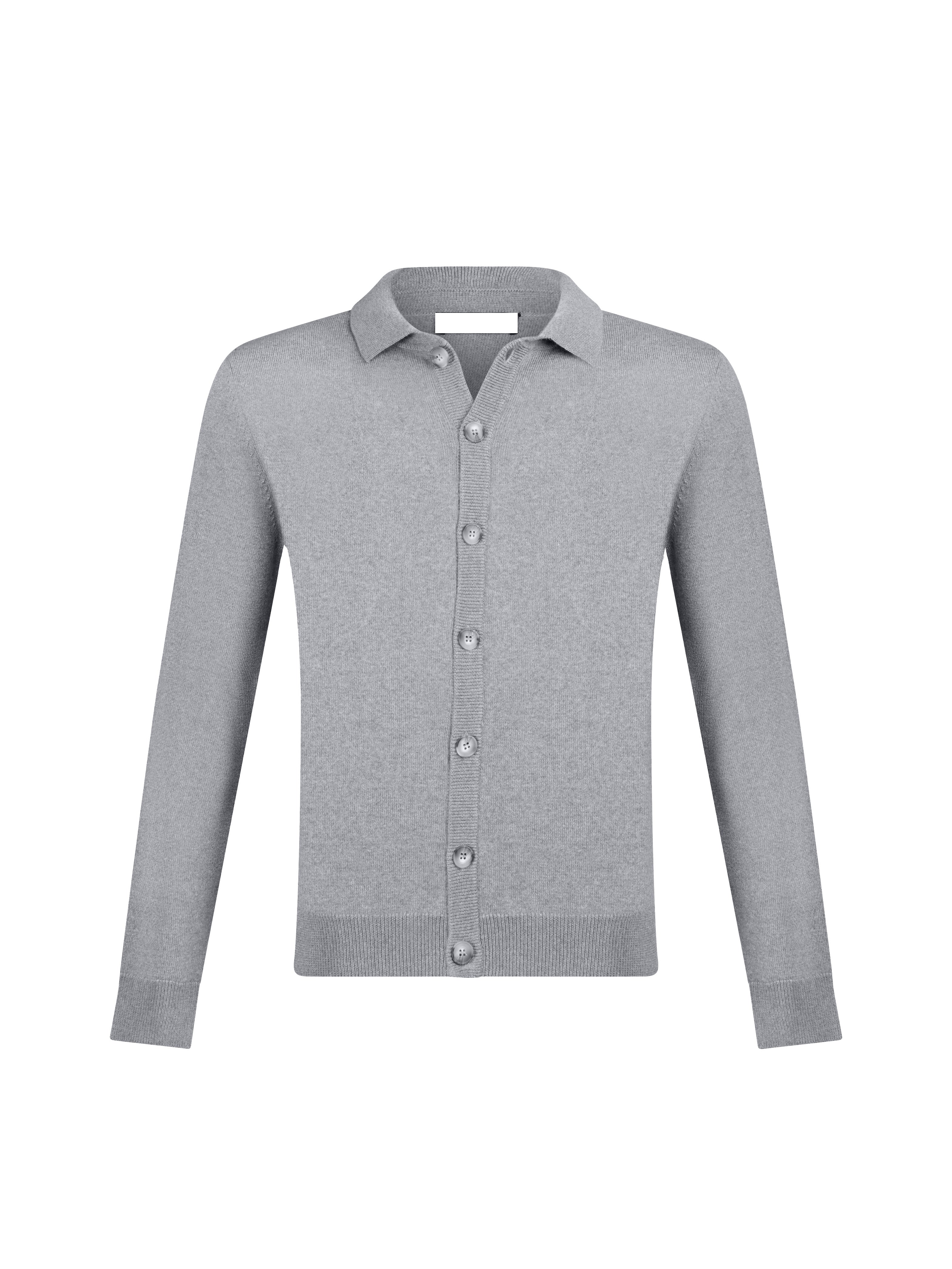 Cardigan col polo