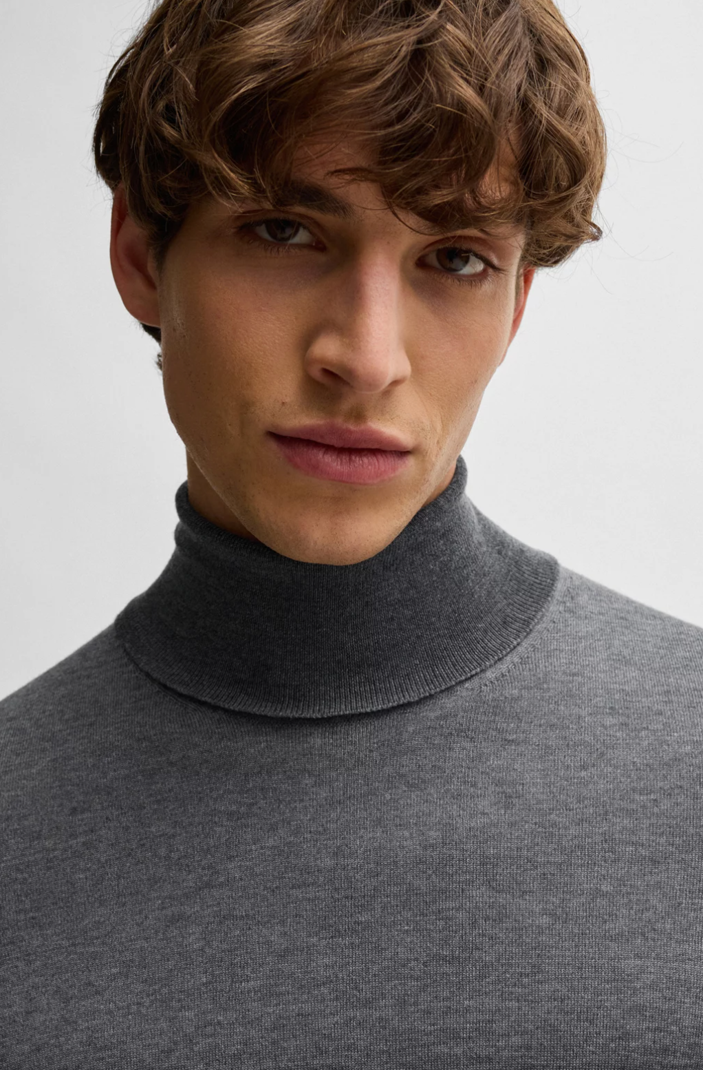 Pull Col Roulé Maille Fine