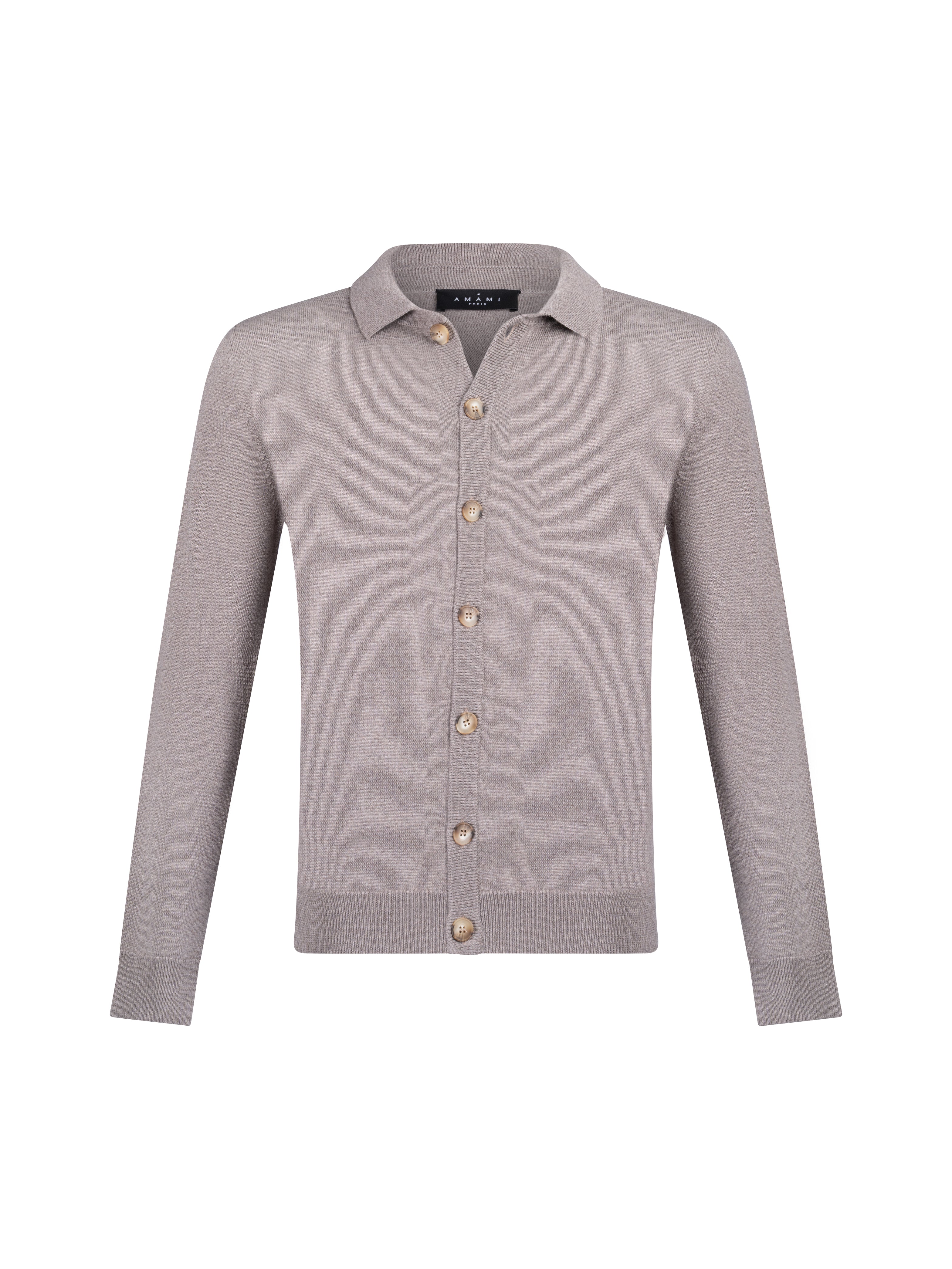 Cardigan col polo